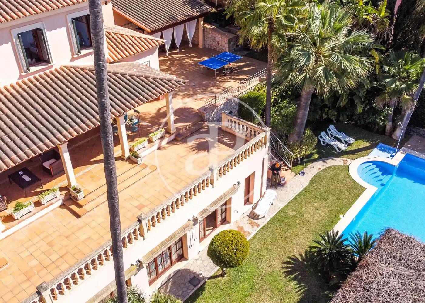 Garden of Houses for rent in Bunyola  with Air Conditioner, Heating and Private garden