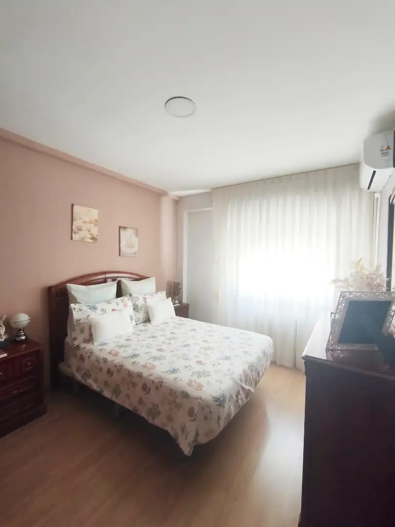 Bedroom of Flat for sale in Móstoles  with Heating, Parquet flooring and Terrace