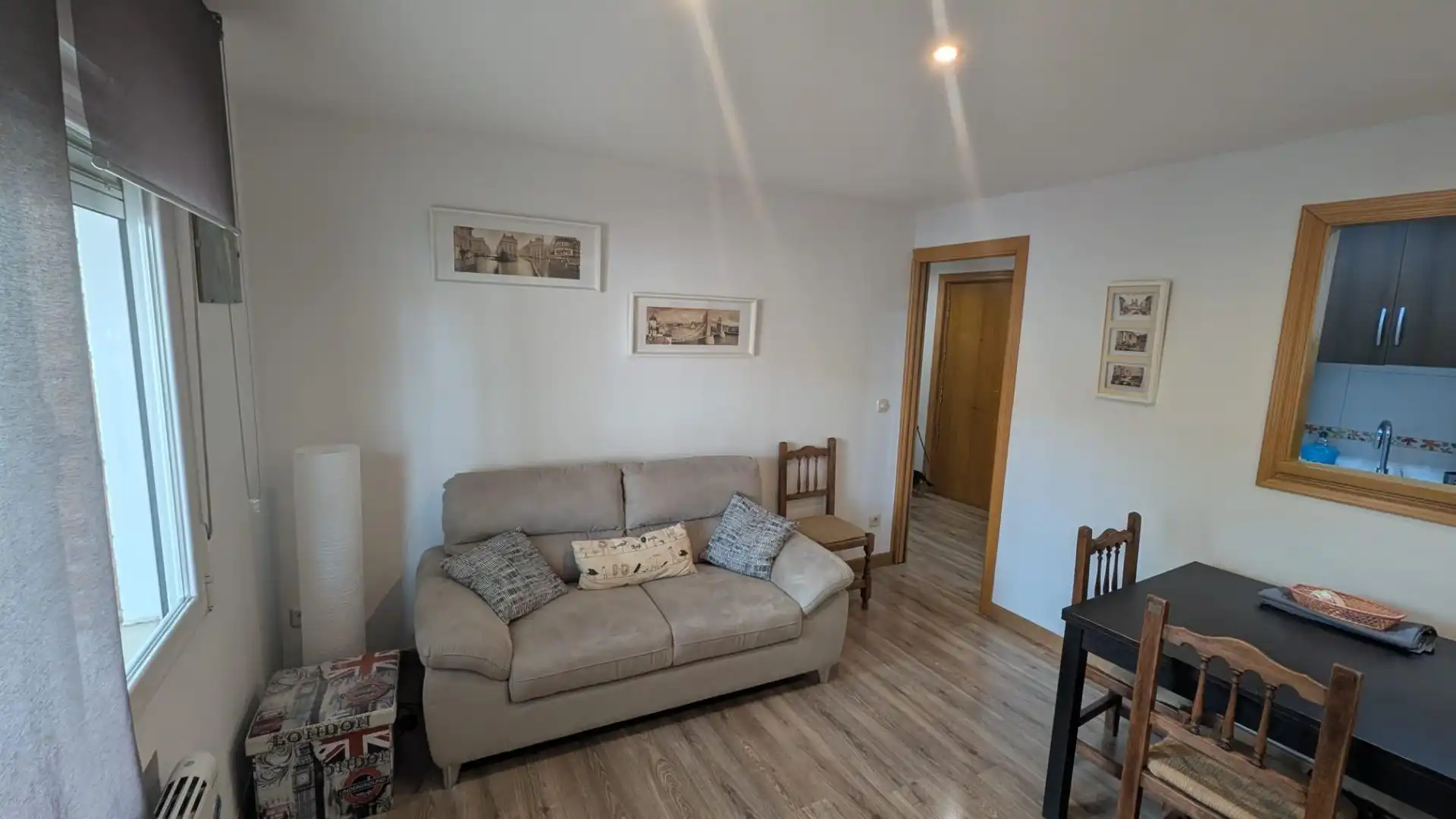 Sala de estar de Piso de alquiler en Madrid con Aire acondicionado, Calefacción y Parquet