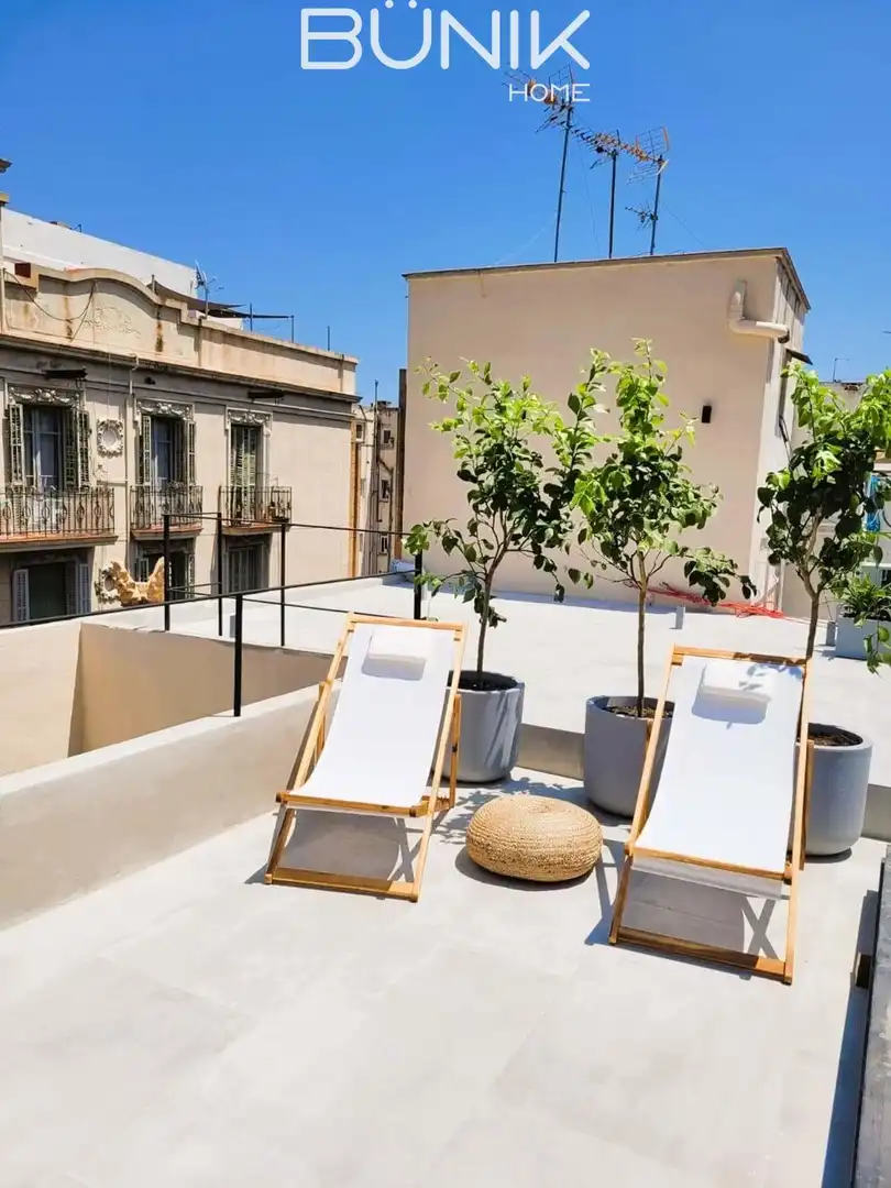 Terrace of Attic for rent in Barcelona  with Air Conditioner, Heating and Terrace