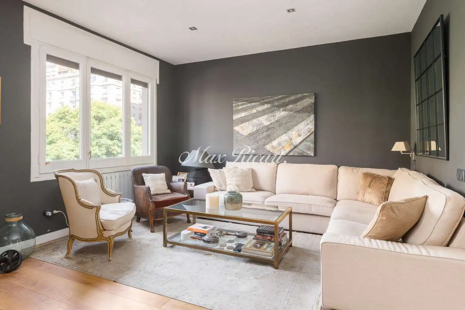 Living room of Flat for sale in Barcelona  with Heating, Terrace and Balcony