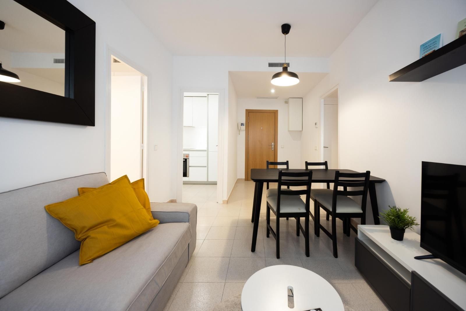 Living room of Flat to rent in  Barcelona Capital  with Air Conditioner