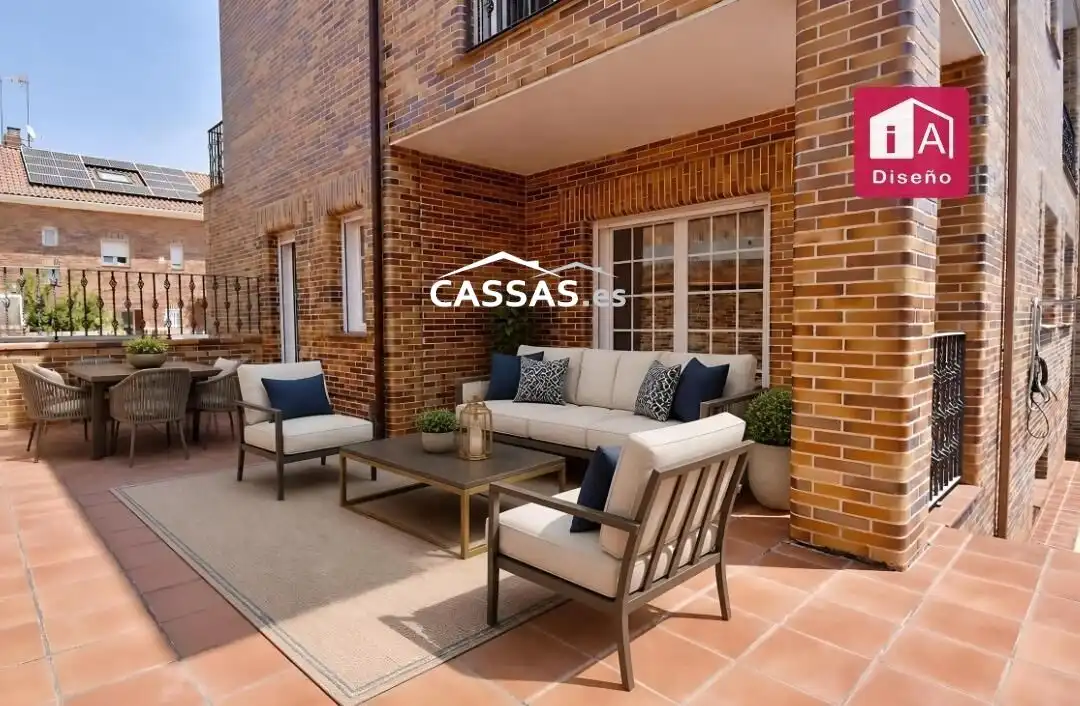 Terrace of Detached homes for sale in Torrejón de Ardoz  with Air Conditioner, Heating and Parquet flooring