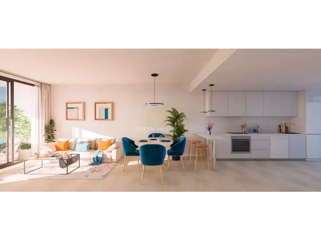 Menjador de Apartament en venda en La Alcaidesa amb Aire condicionat, Jardí privat i Terrassa