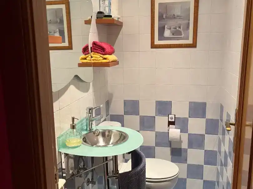 Bany de Casa adosada en venda en Poblete amb Aire condicionat i Piscina