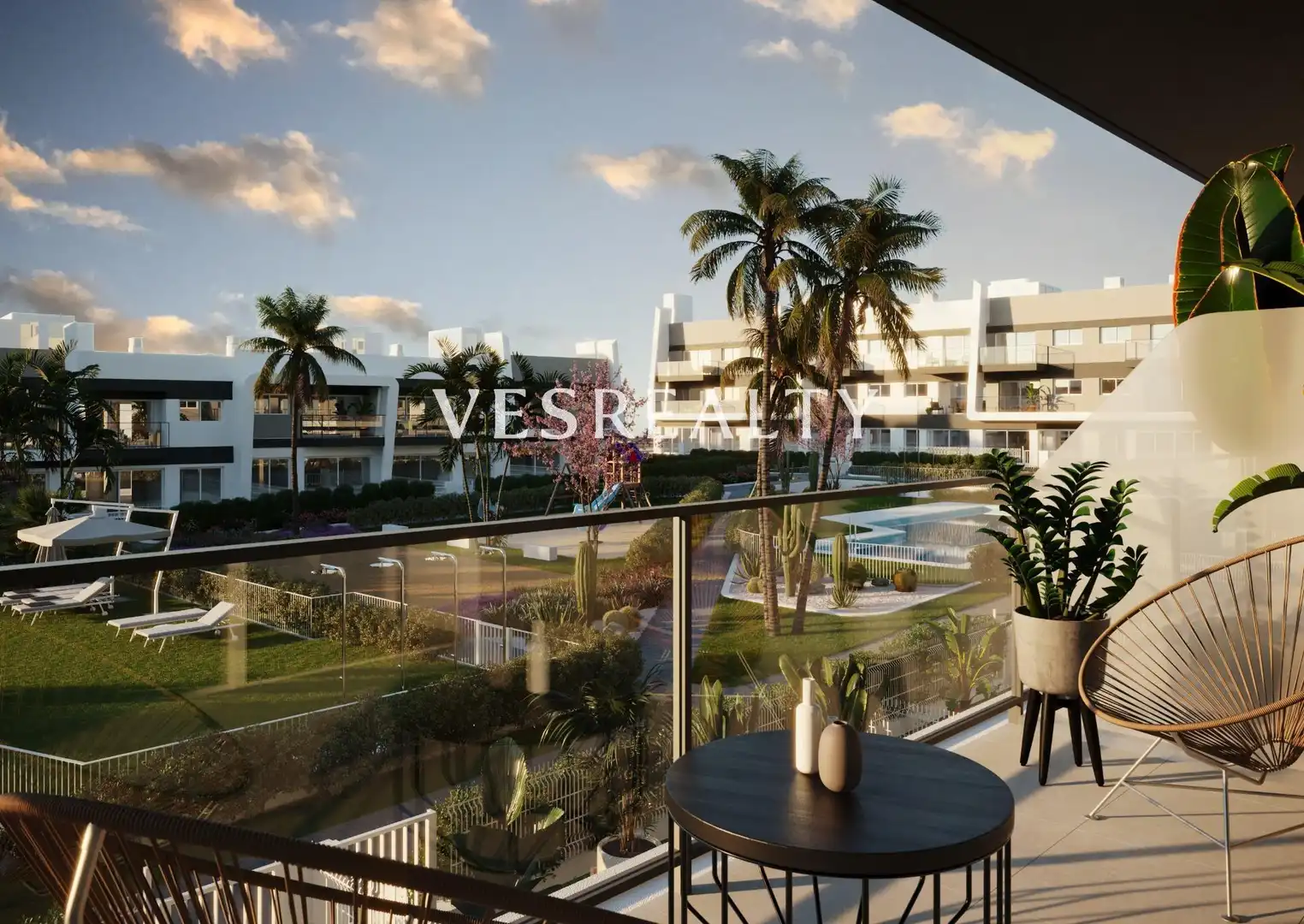 Vista exterior de Apartament en venda en Santa Pola amb Jardí privat, Terrassa i Piscina comunitària