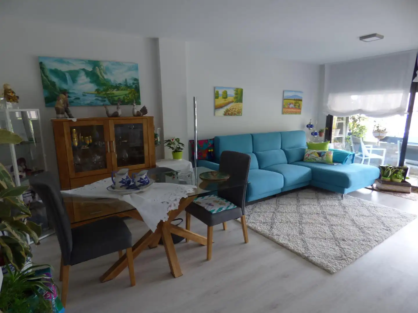 Sala de estar de Dúplex en venta en Malgrat de Mar con Parquet, Terraza y Balcón