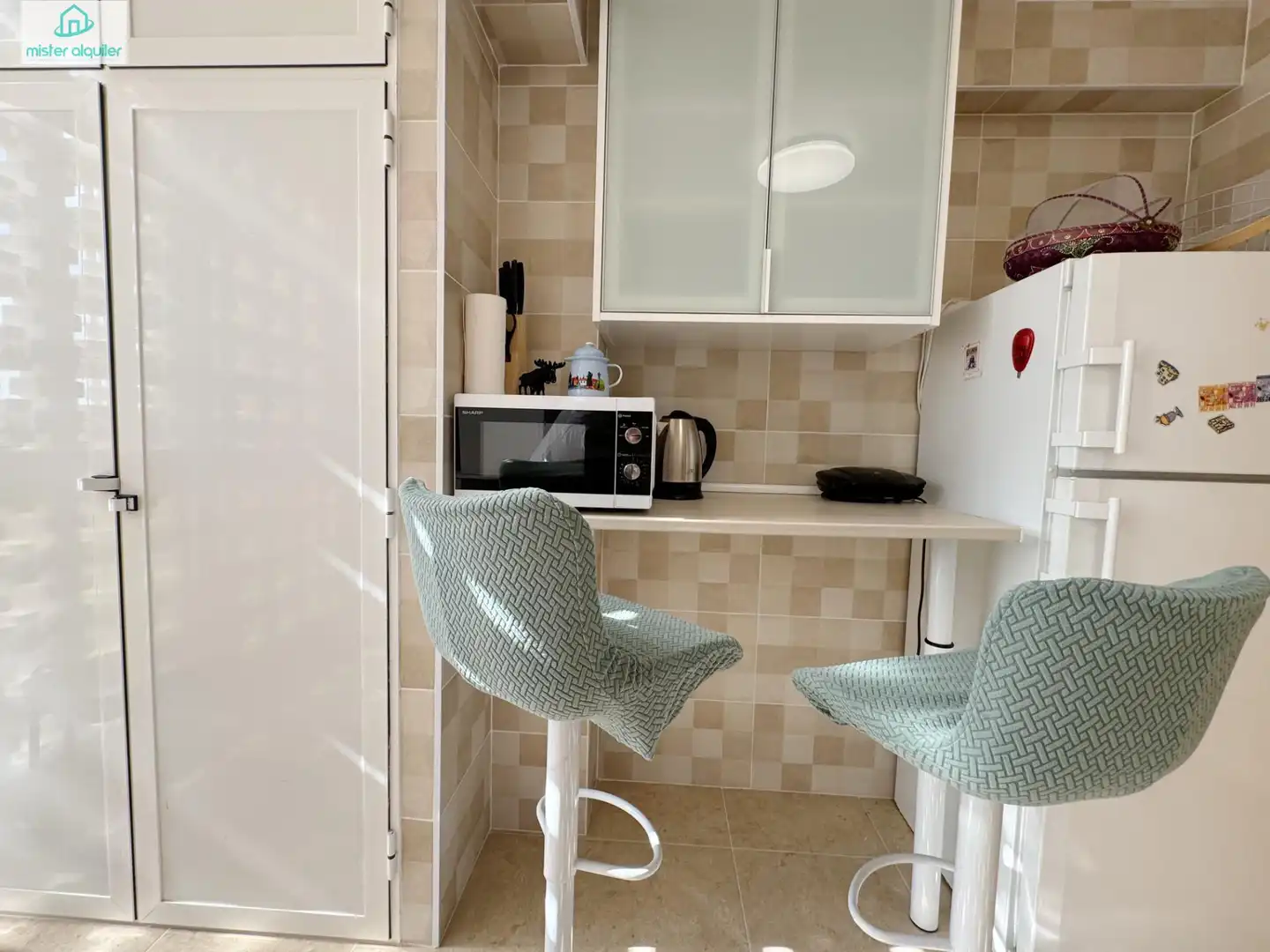 Kitchen of Apartments for rent in El Campello  with Air Conditioner, Terrace and Furnished