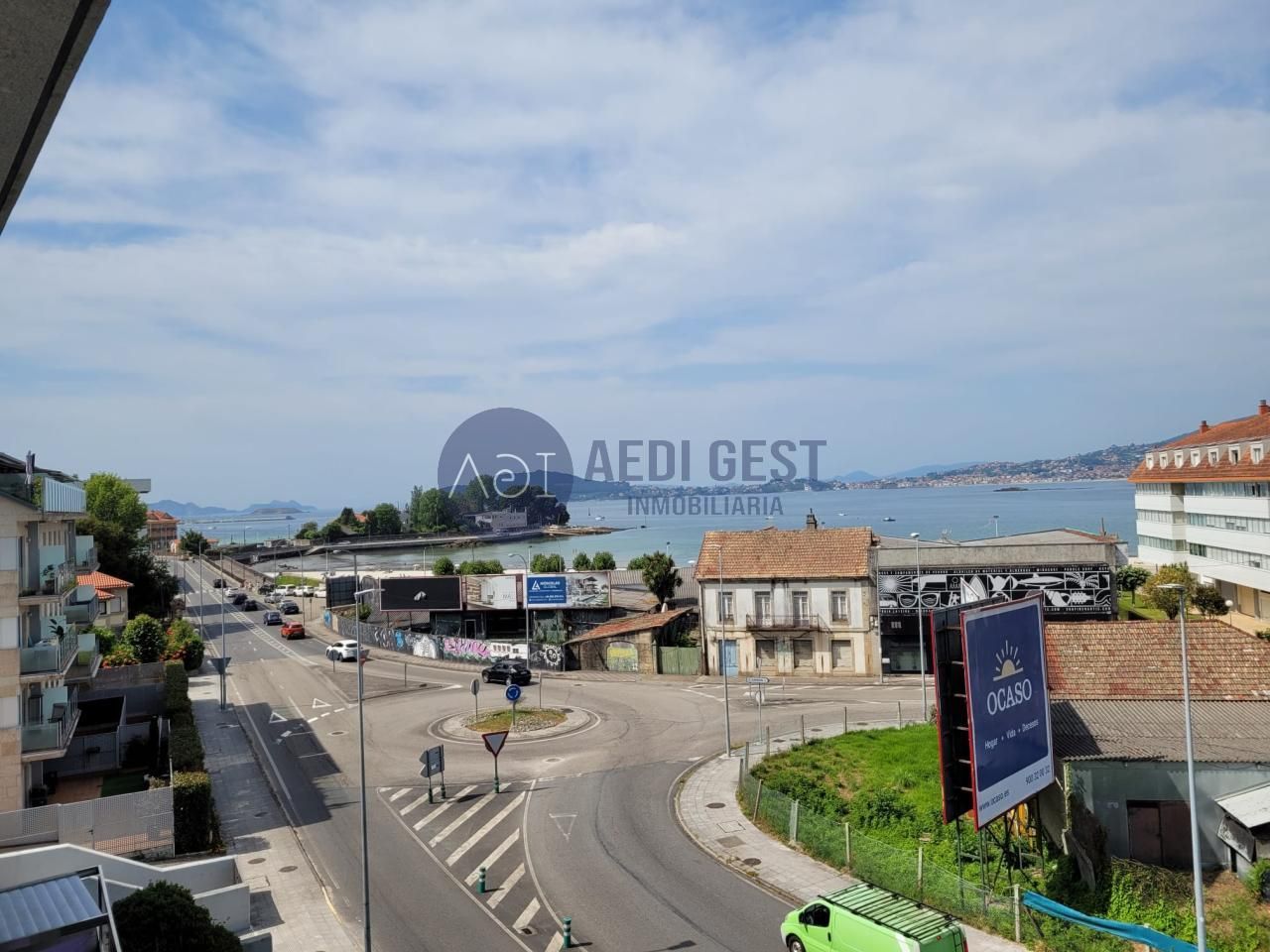 Exterior view of Flat for sale in Baiona  with Heating, Storage room and Swimming Pool