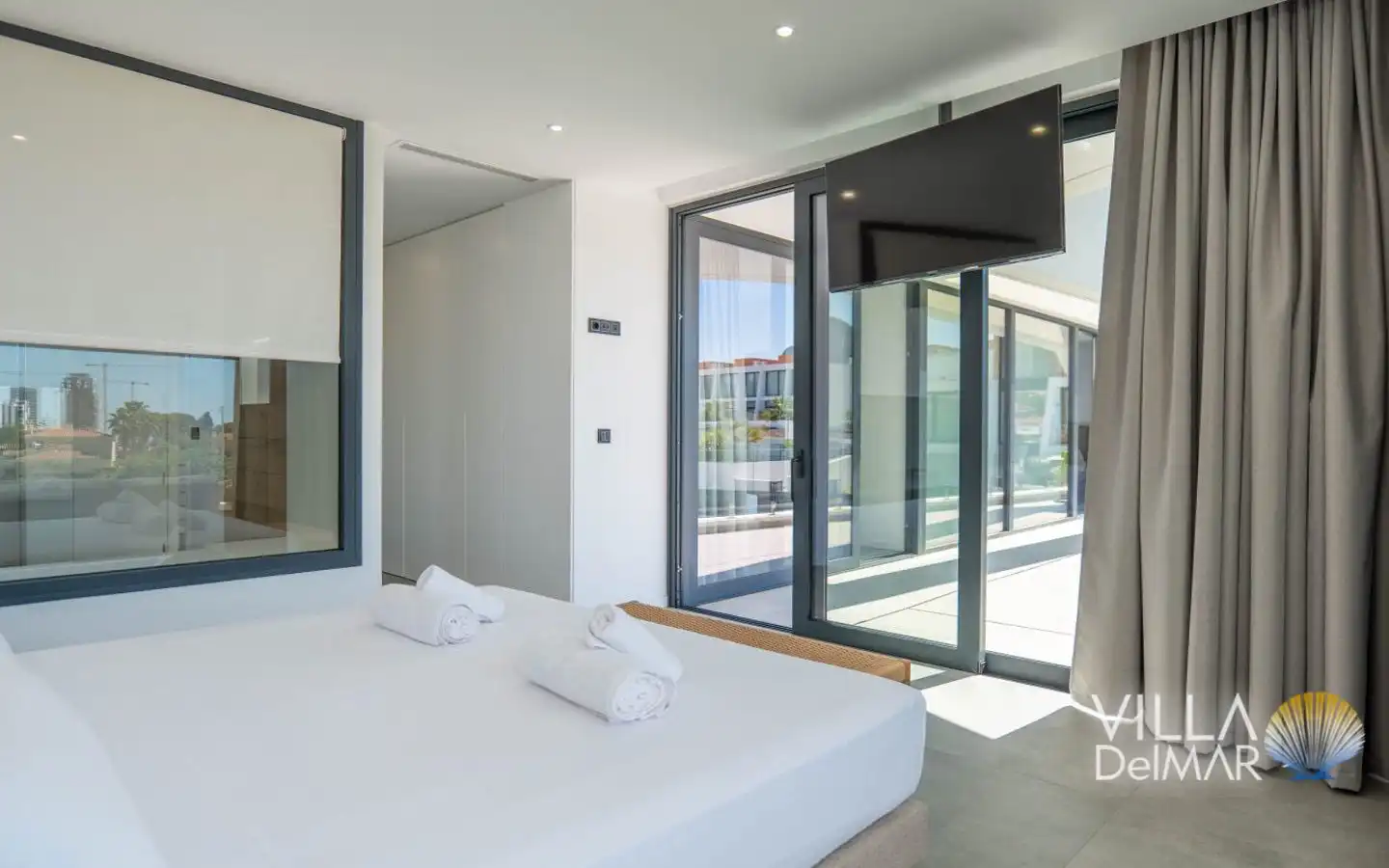 Bedroom of Houses for sale in Calpe / Calp  with Air Conditioner, Heating and Private garden