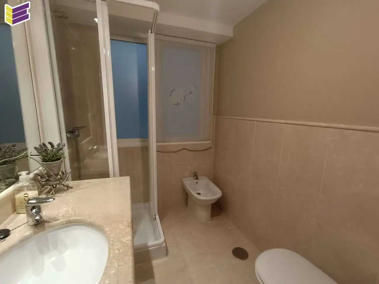 Baño de Dúplex en venta en Mondariz-Balneario con Aire acondicionado, Parquet y Trastero