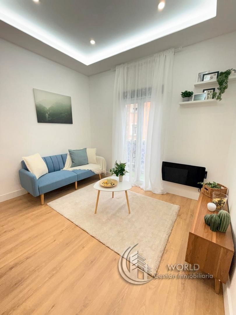 Living room of Flat for sale in  Madrid Capital  with Air Conditioner, Heating and Furnished