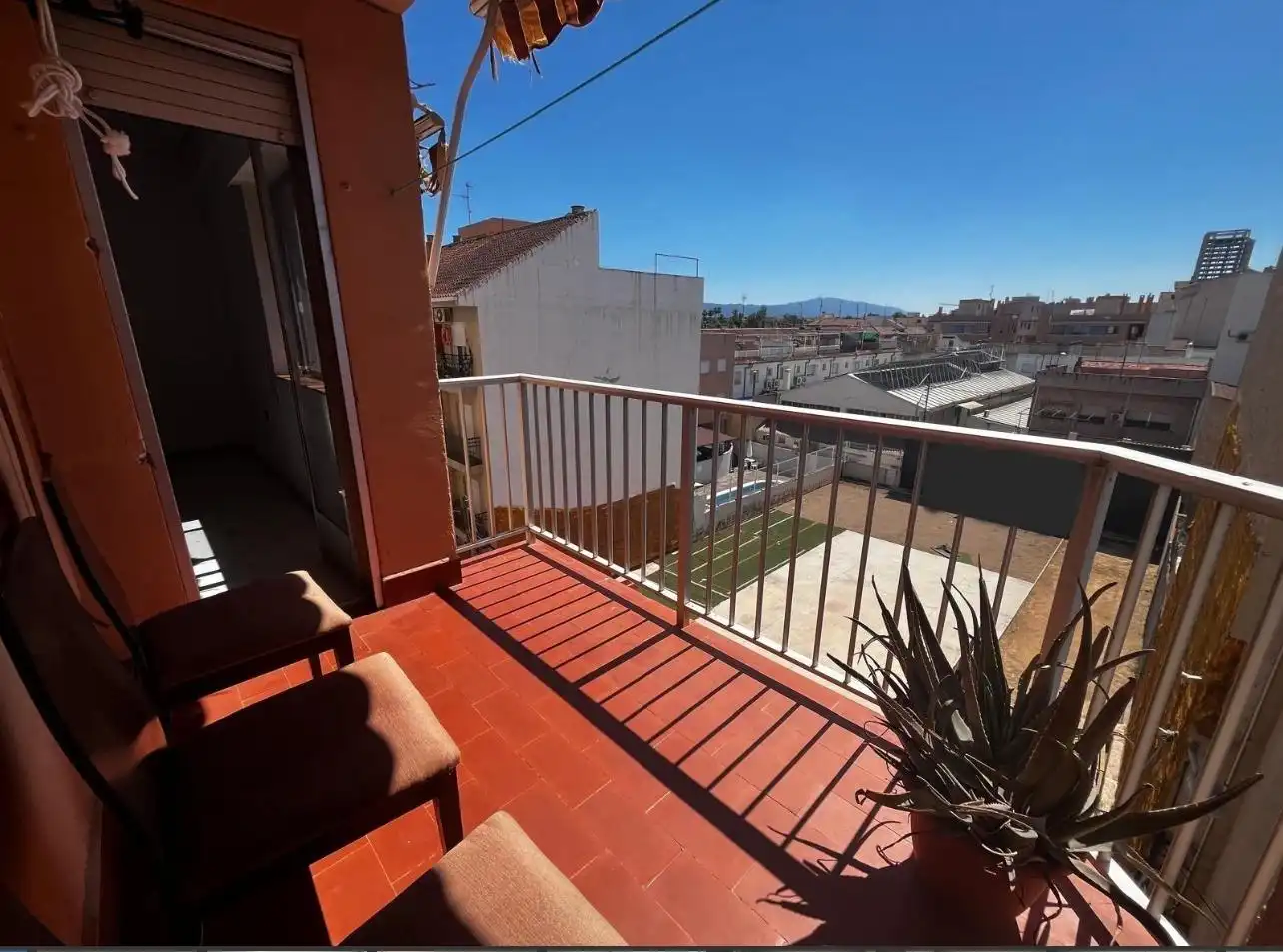 Balcony of Flat for sale in Murcia  with Air Conditioner, Terrace and Furnished