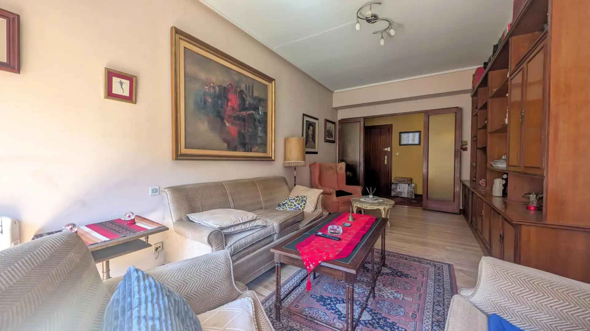 Sala d'estar de Pis en venda en Getxo  amb Calefacció, Traster i Moblat