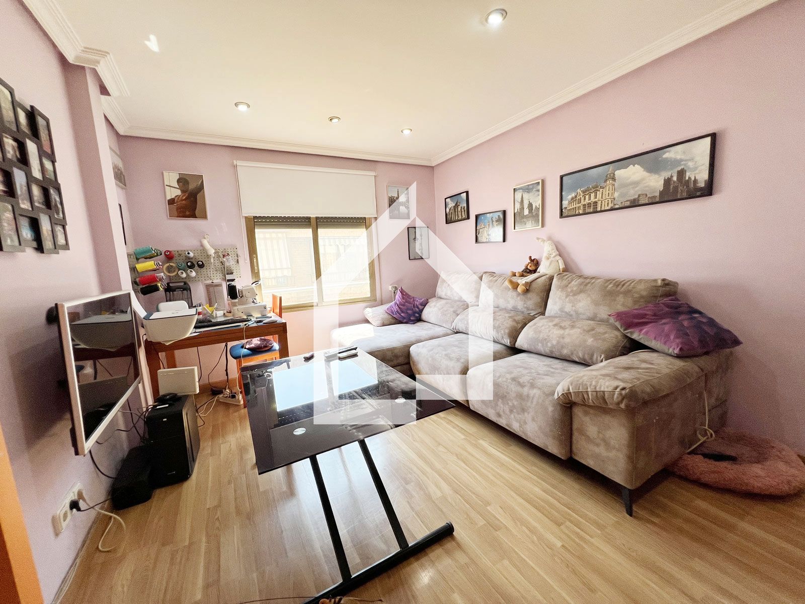 Living room of Flat for sale in San Vicente del Raspeig / Sant Vicent del Raspeig  with Air Conditioner and Balcony