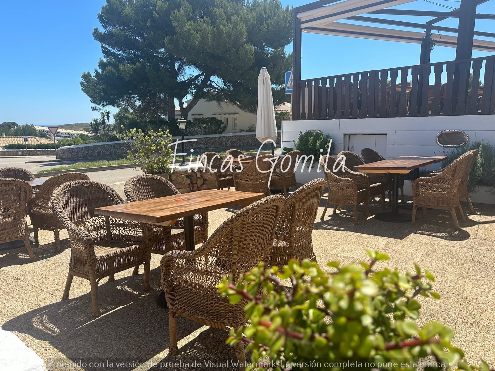 Terrasse von Geschaftsraum zum Verkauf in Es Mercadal mit Klimaanlage