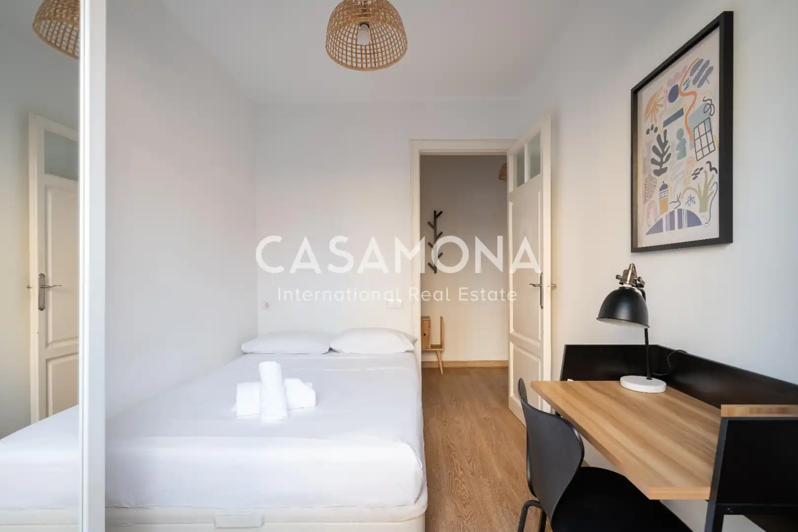 Bedroom of Apartments for rent in Barcelona  with Air Conditioner, Heating and Terrace
