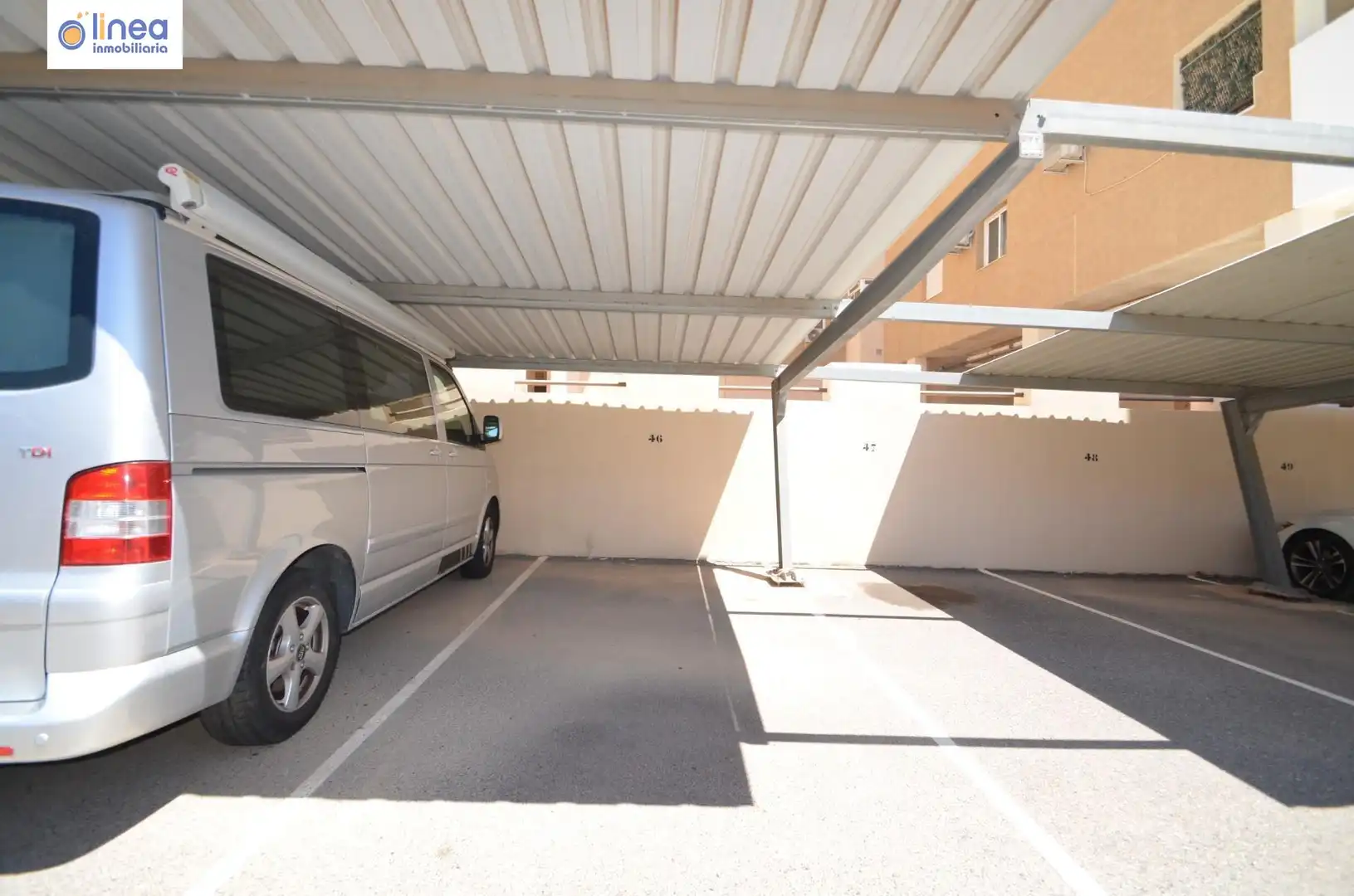 Parking of Flat for rent in Roquetas de Mar  with Air Conditioner, Terrace and Storage room