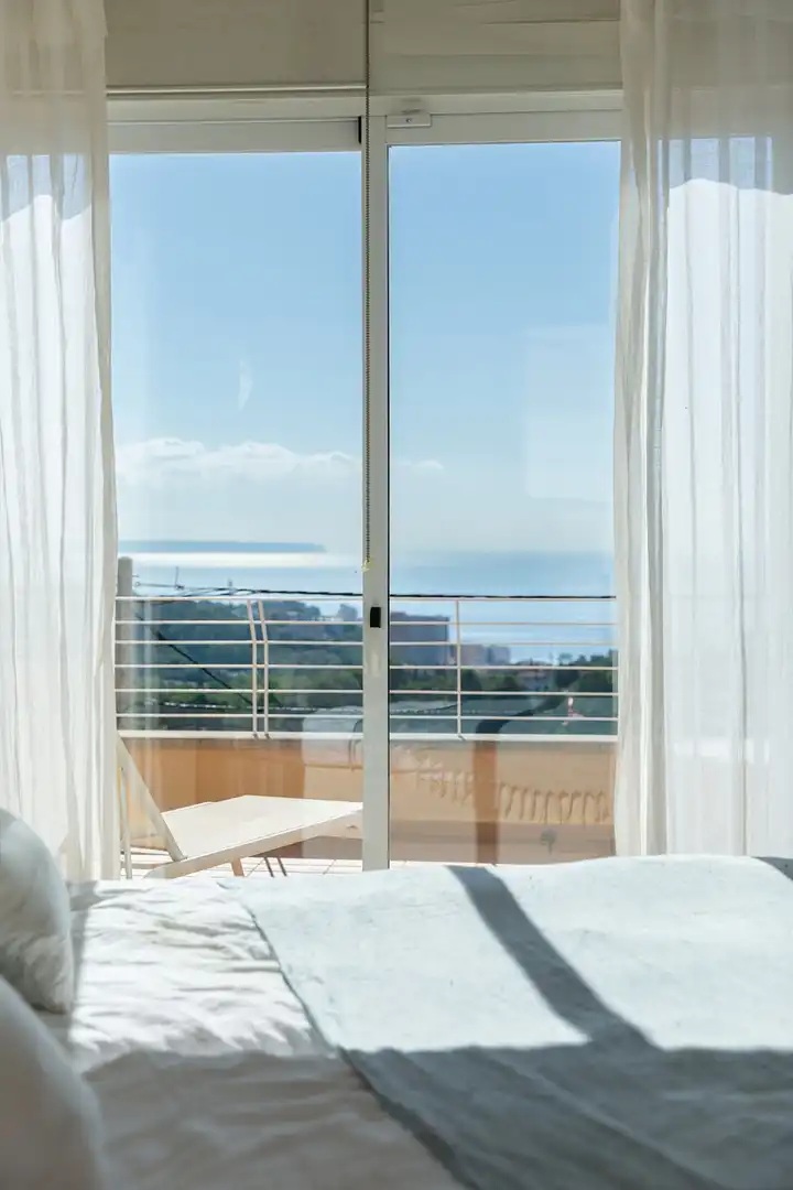 Dormitori de Casa adosada en venda en  Palma de Mallorca amb Aire condicionat, Jardí privat i Terrassa