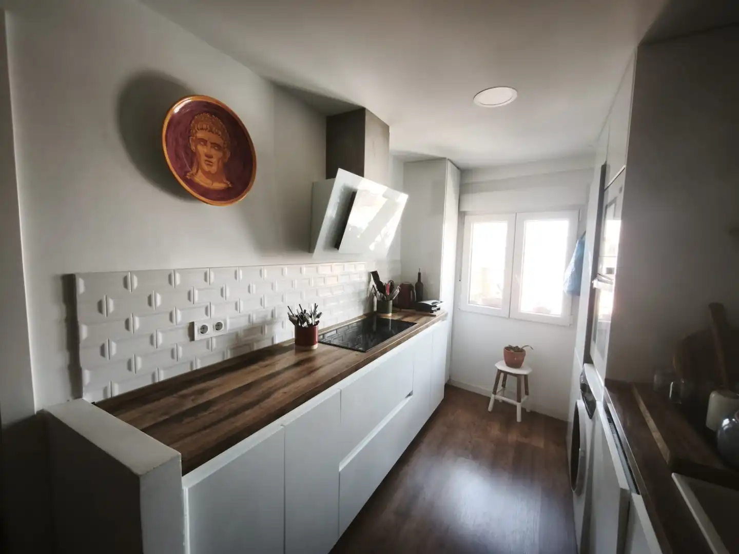 Küche von Wohnung zur Miete in Madrid mit Klimaanlage, Heizung und Terrasse