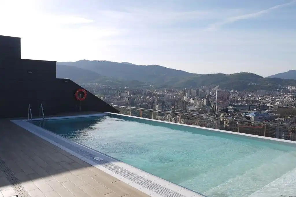 Swimming pool of Flat for rent in Bilbao   with Heating, Terrace and Swimming Pool