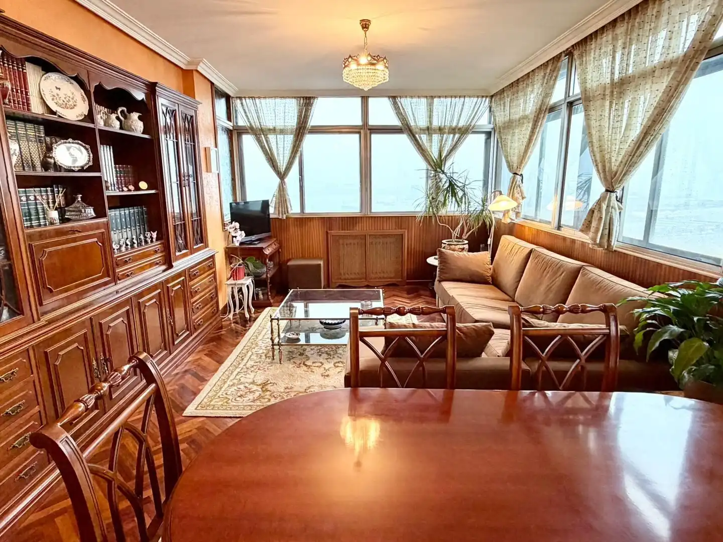 Sala de estar de Piso en venta en A Coruña Capital  con Calefacción, Terraza y Trastero