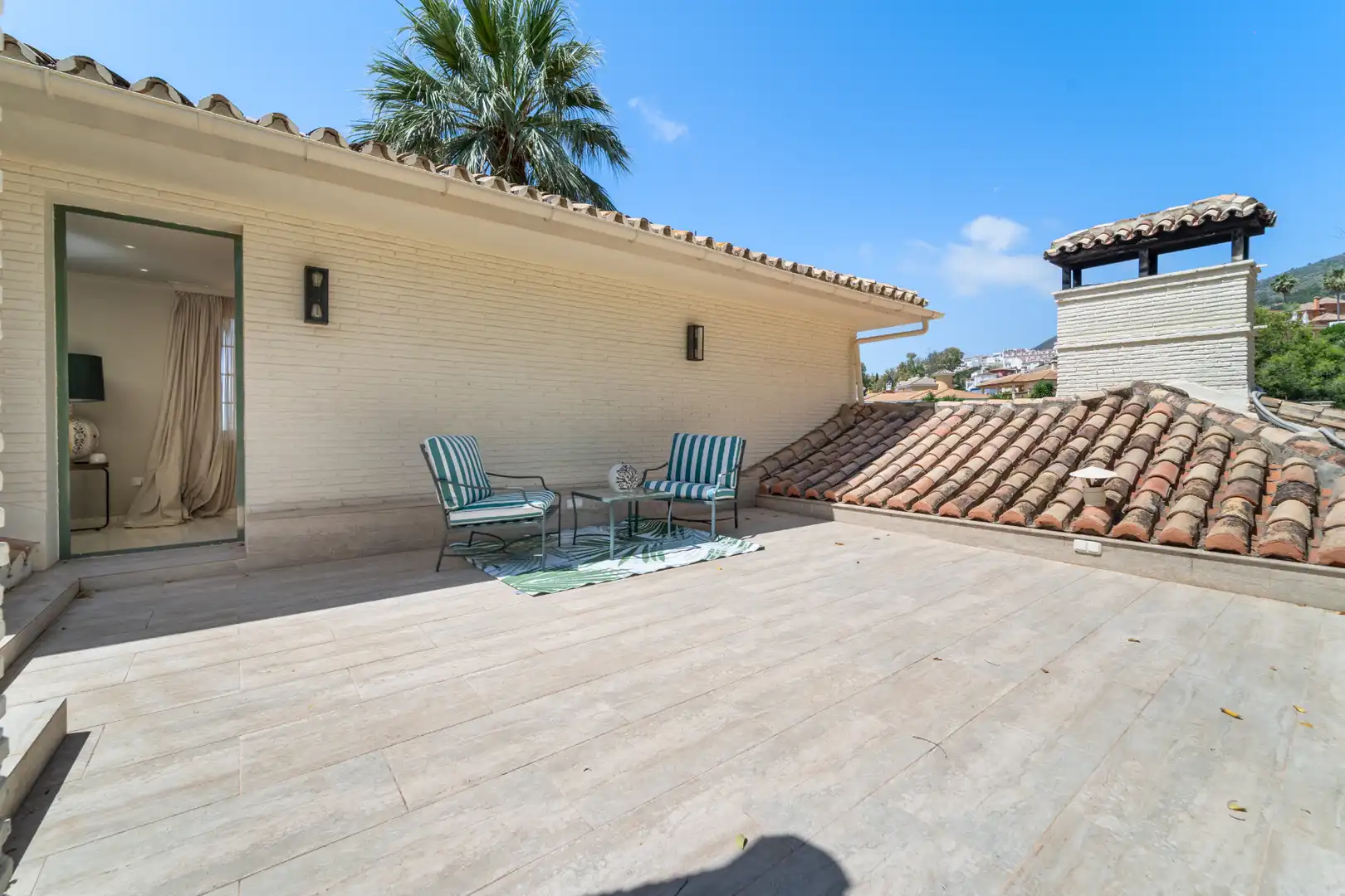 Terrassa de Casa o xalet en venda en Benalmádena amb Aire condicionat, Calefacció i Jardí privat