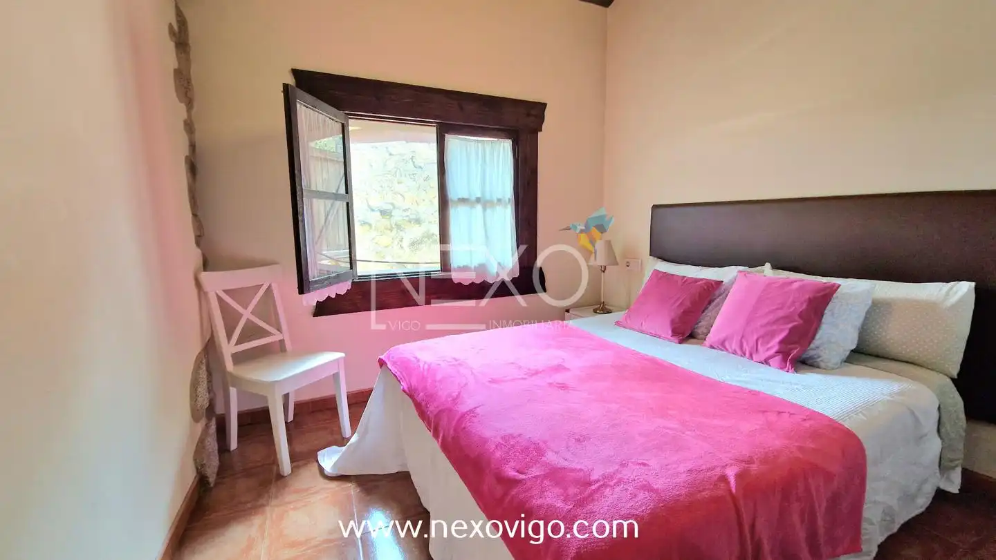 Habitación de Casa o chalet en venta en Moaña con Jardín privado, Terraza y Amueblado