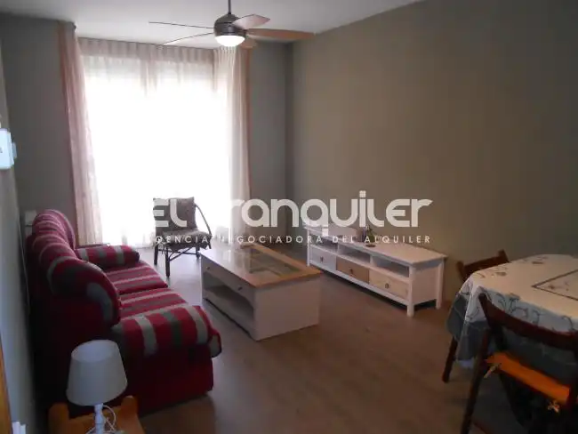 Wohnzimmer von Wohnung zur Miete in Madrid mit Klimaanlage, Terrasse und Möbliert