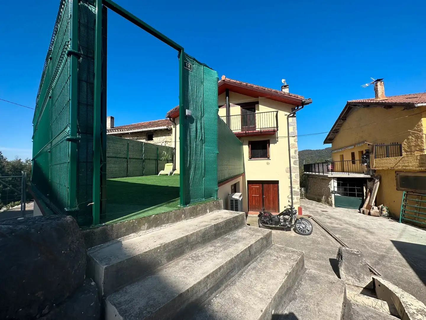 Vista exterior de Finca rústica en venta en Amezketa con Calefacción, Jardín privado y Terraza