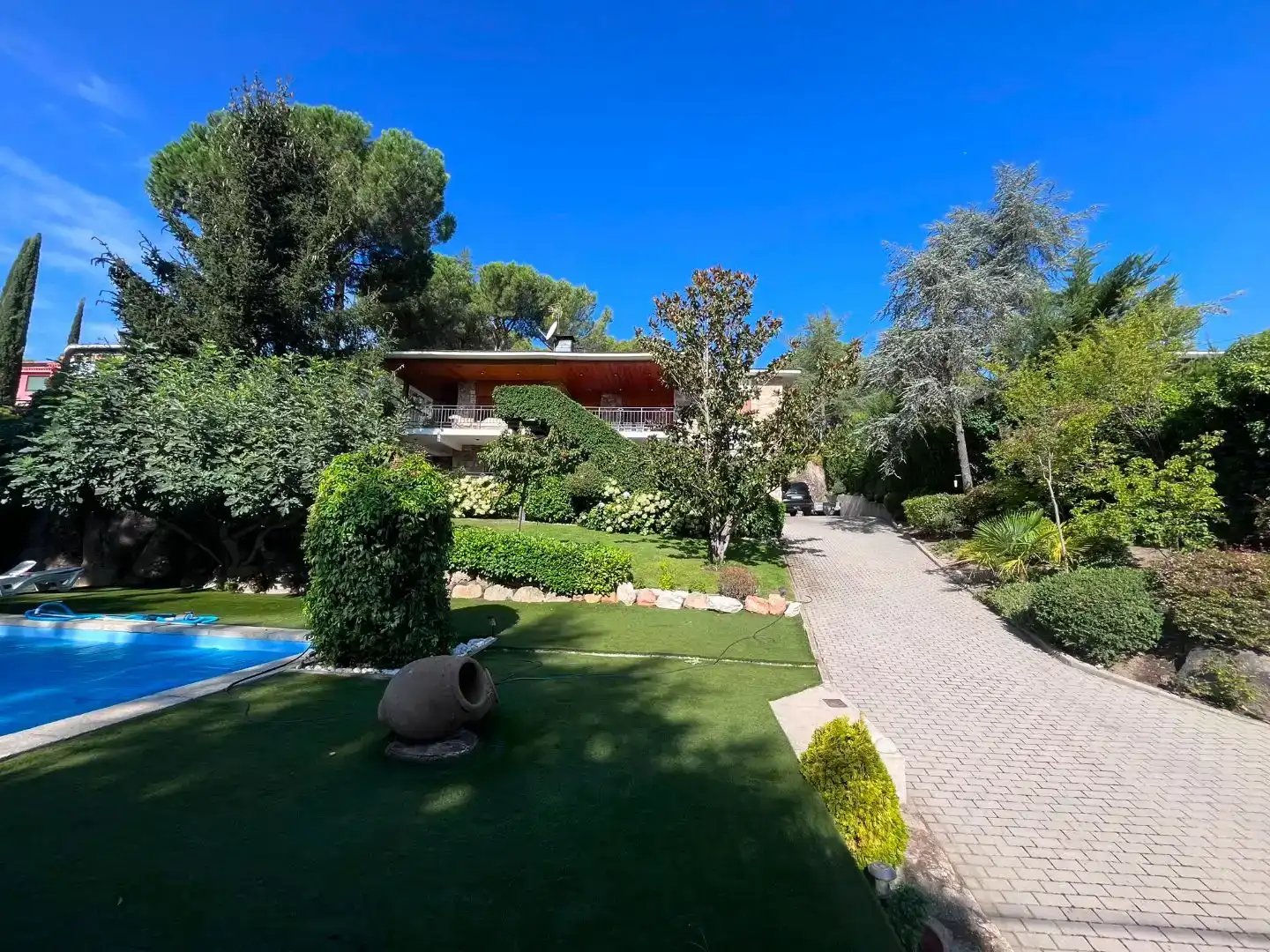 Jardín de Casa o chalet en venta en Galapagar con Aire acondicionado, Piscina y Balcón