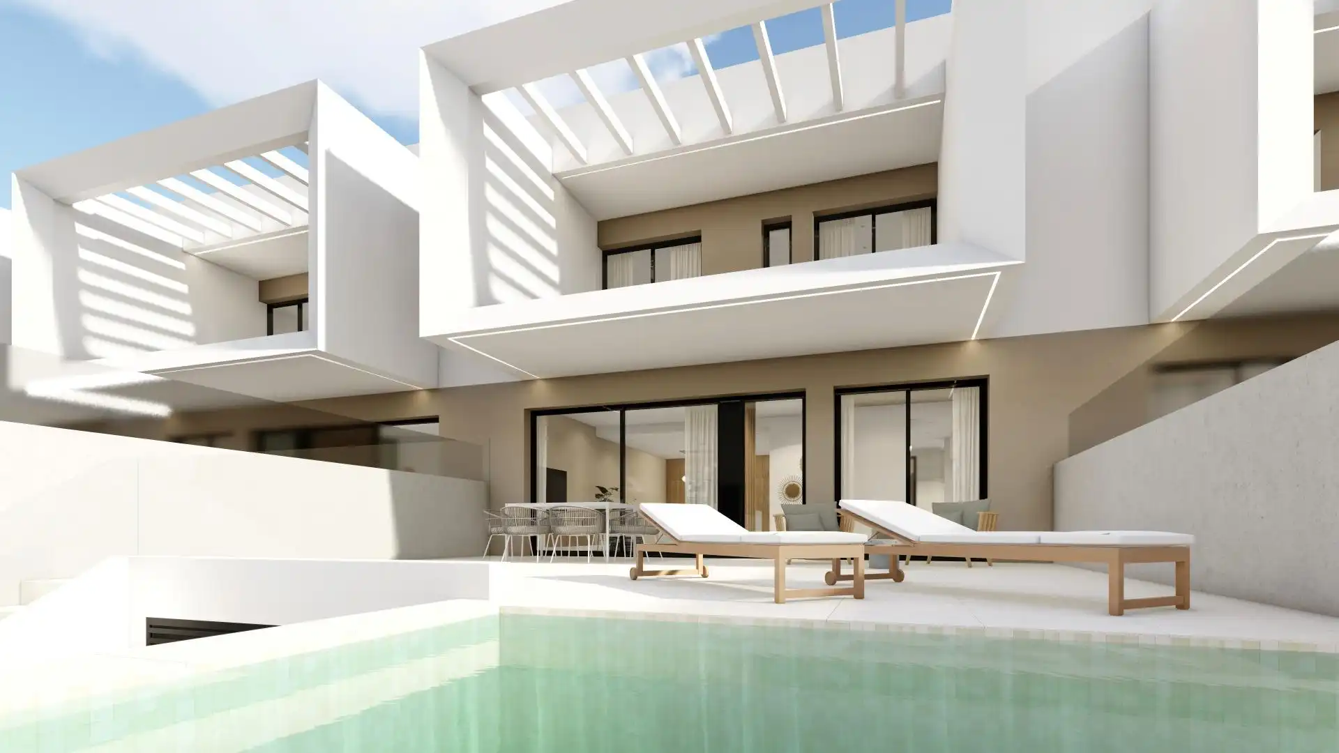 Maison mitoyenne avec piscine à vendre à Dolores