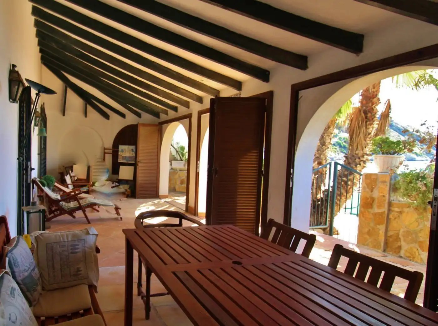 Terraza de Casa o chalet en venta en Moraira con Aire acondicionado, Calefacción y Jardín privado