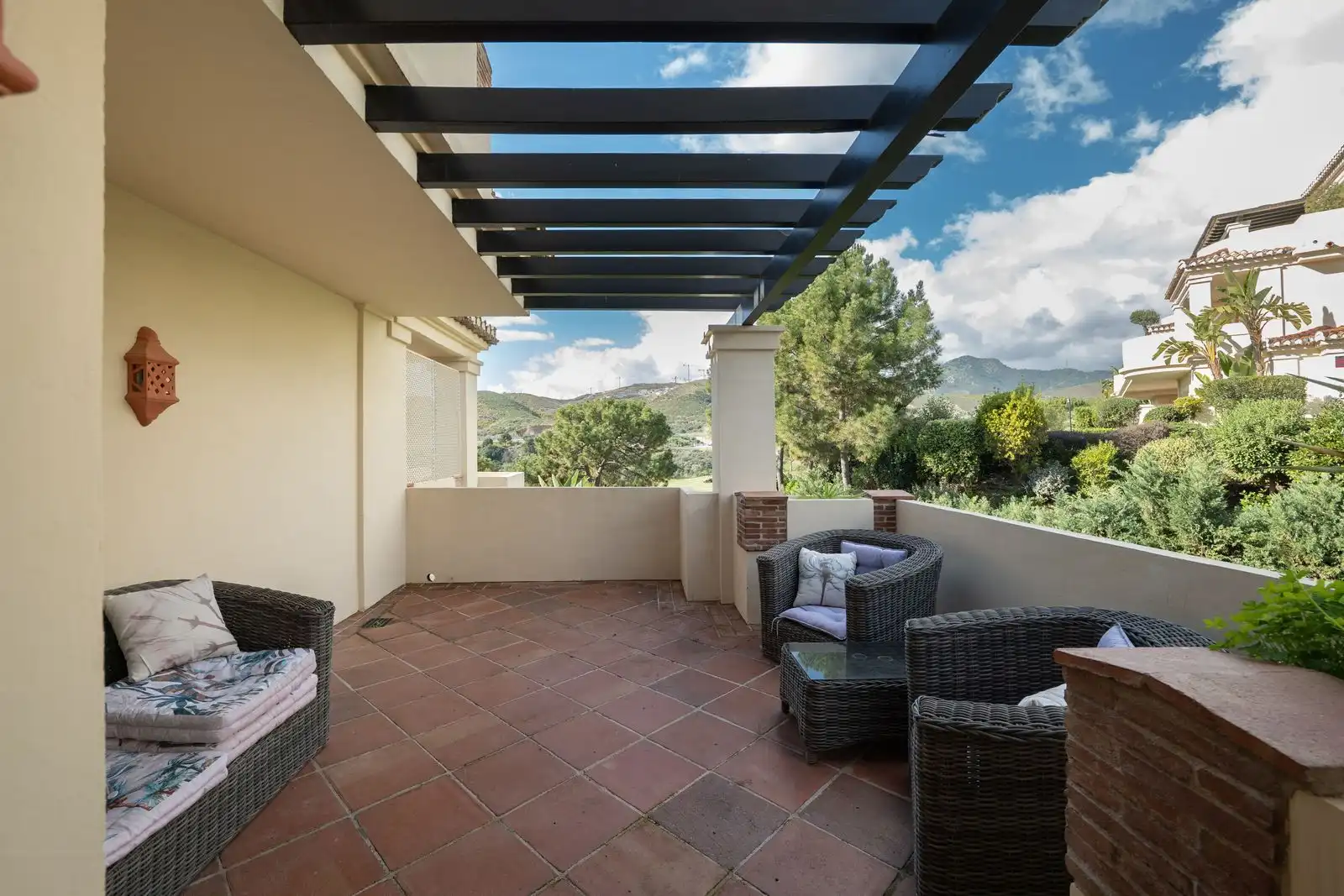 Terrasse von Wohnung zur Miete in Benahavís mit Klimaanlage, Privatgarten und Terrasse
