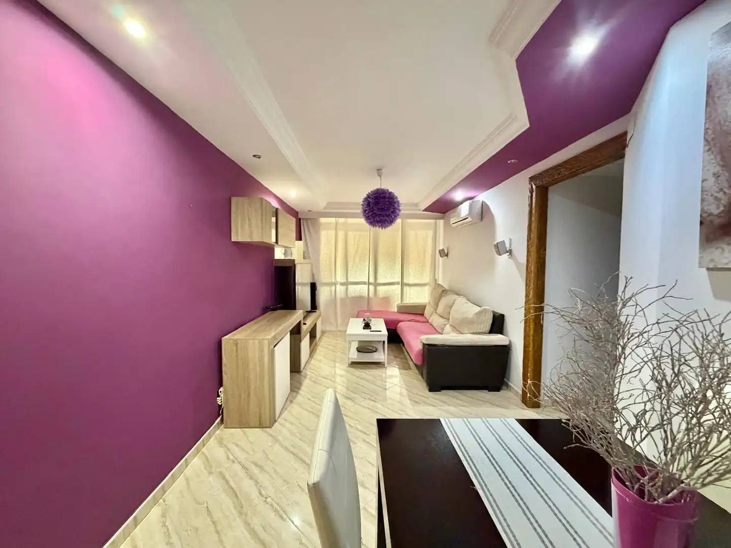 Sala de estar de Piso en venta en Málaga con Aire acondicionado y Terraza
