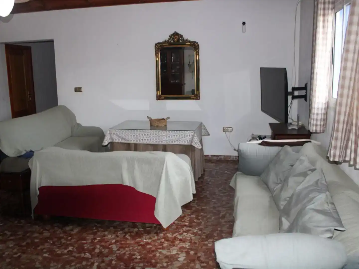 Sala d'estar de Finca rústica de lloguer en Motril amb Jardí privat, Piscina i Moblat