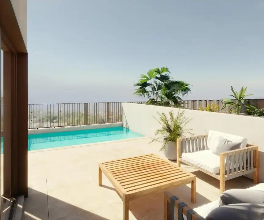 Schwimmbecken von Einfamilien-Reihenhaus zum Verkauf in La Orotava