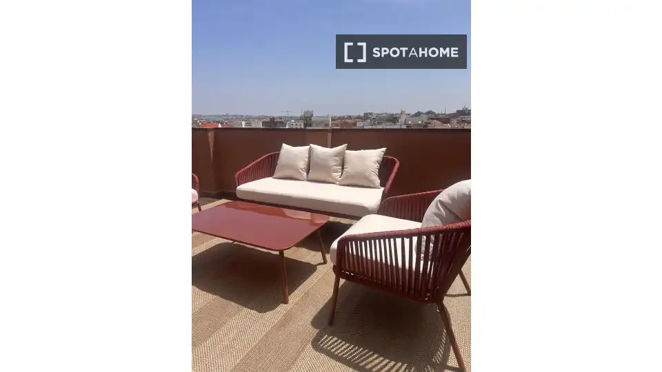 Terrace of Flat for rent in Madrid  with Air Conditioner, Heating and Furnished
