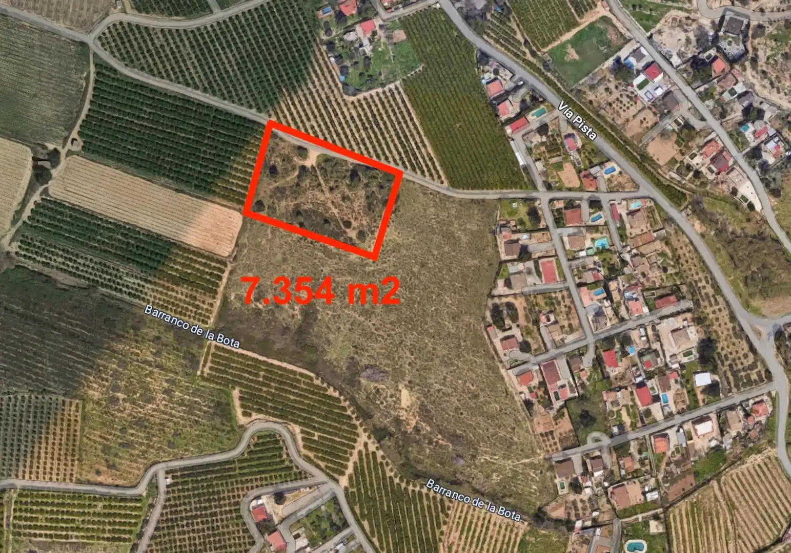 Terreno rustico in vendita a Vía pista
