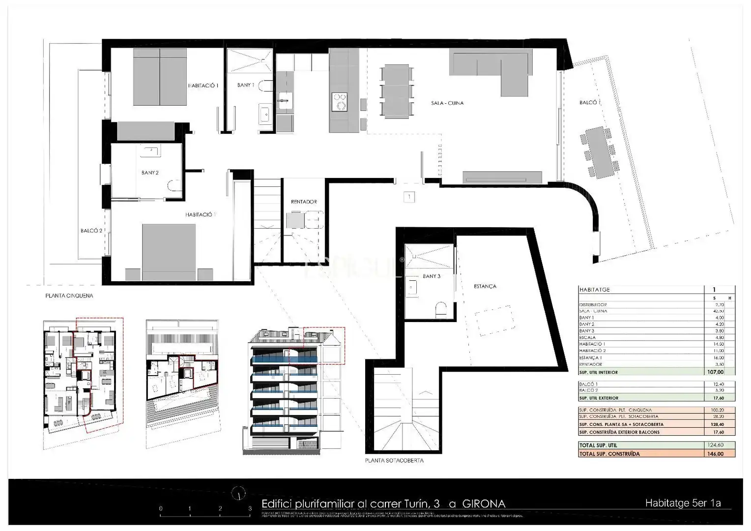 Dúplex en venta en Girona con Aire acondicionado, Calefacción y Terraza