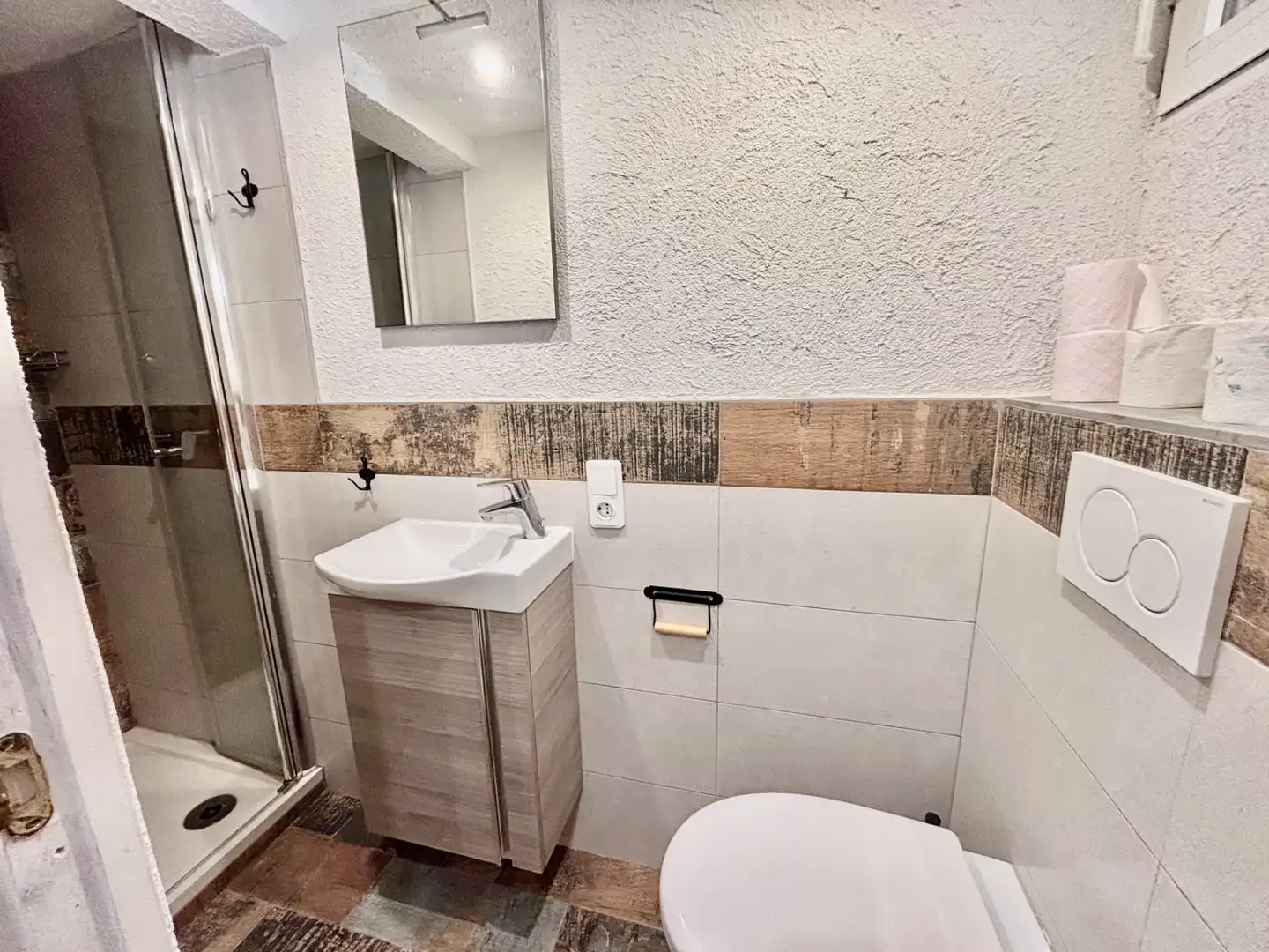 Baño de Casa o chalet en venta en Escatrón con Terraza, Trastero y Amueblado