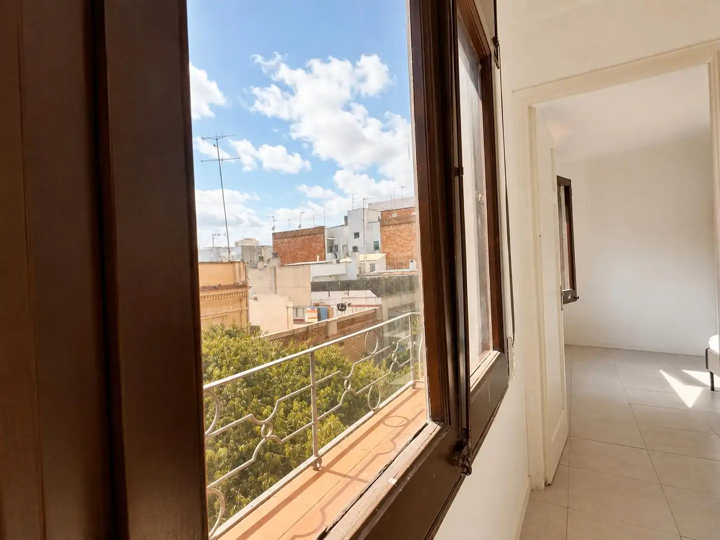 Terraza de Piso de alquiler en L'Hospitalet de Llobregat con Amueblado
