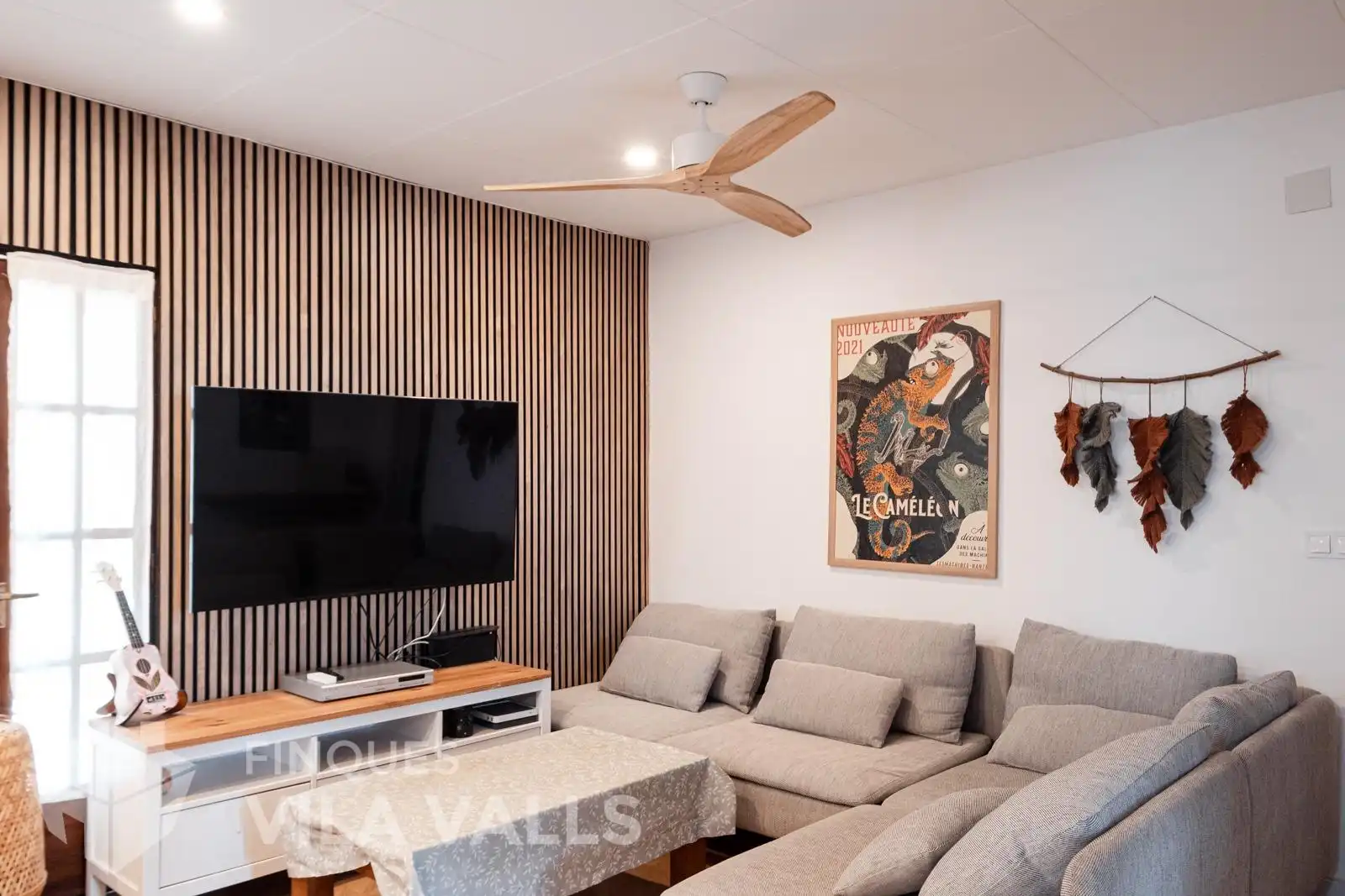 Living room of Flat for sale in Lliçà d'Amunt  with Air Conditioner, Heating and Private garden