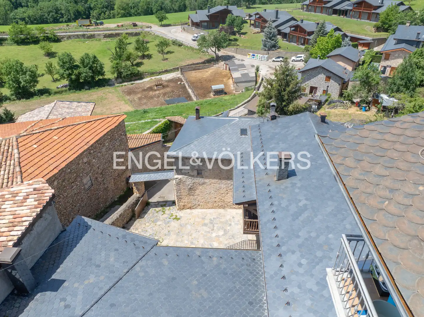 Terrace of Detached homes for sale in Prullans  with Heating, Parquet flooring and Terrace