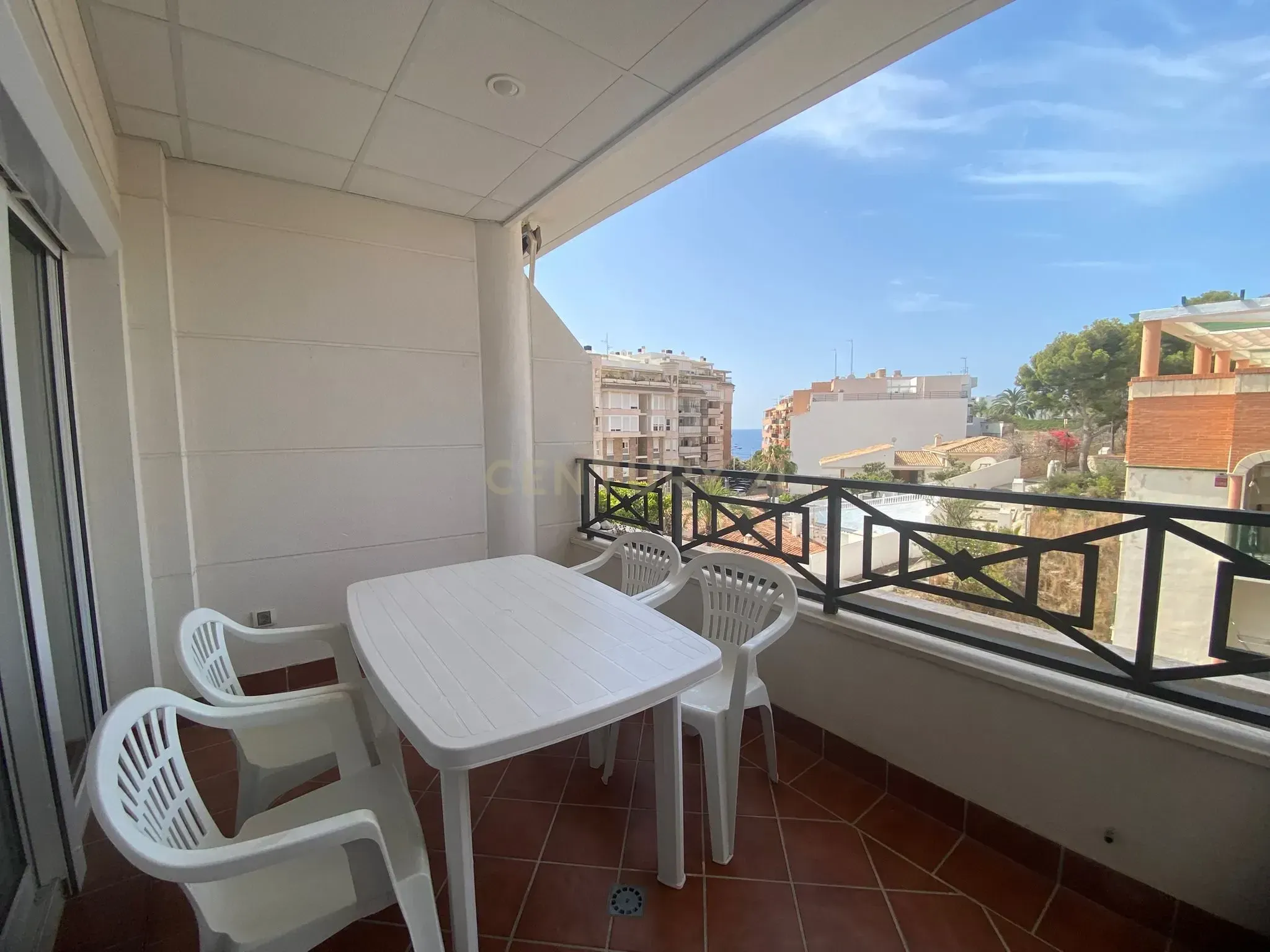 Terrace of Flat to rent in Calpe / Calp  with Air Conditioner and Terrace