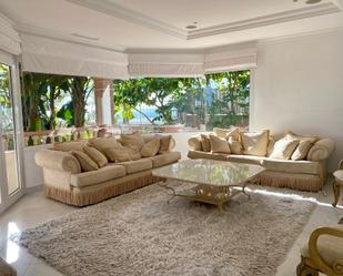 Living room of House or chalet to rent in Benahavís  with Air Conditioner, Terrace and Swimming Pool