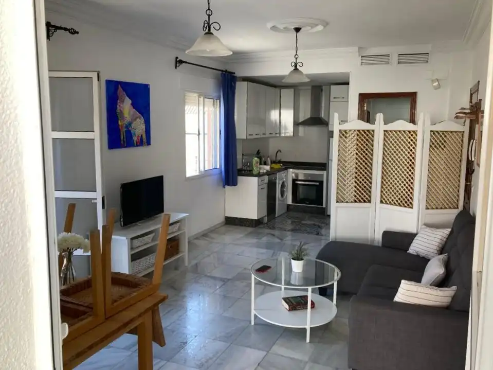 Living room of Attic for rent in Alcalá de Guadaira  with Air Conditioner, Terrace and Furnished
