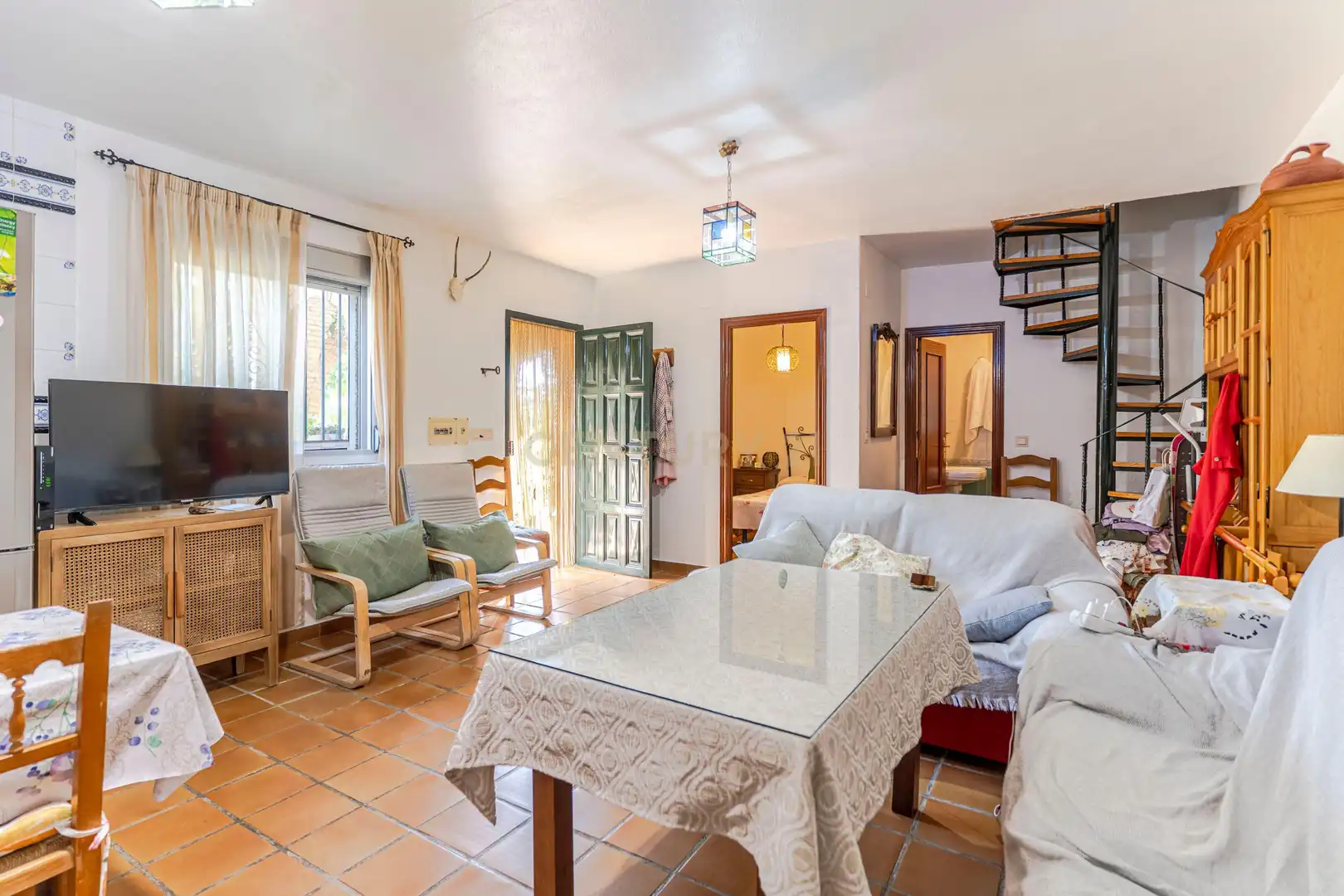 Sala de estar de Casa o chalet en venta en Güéjar Sierra con Jardín privado, Trastero y Piscina