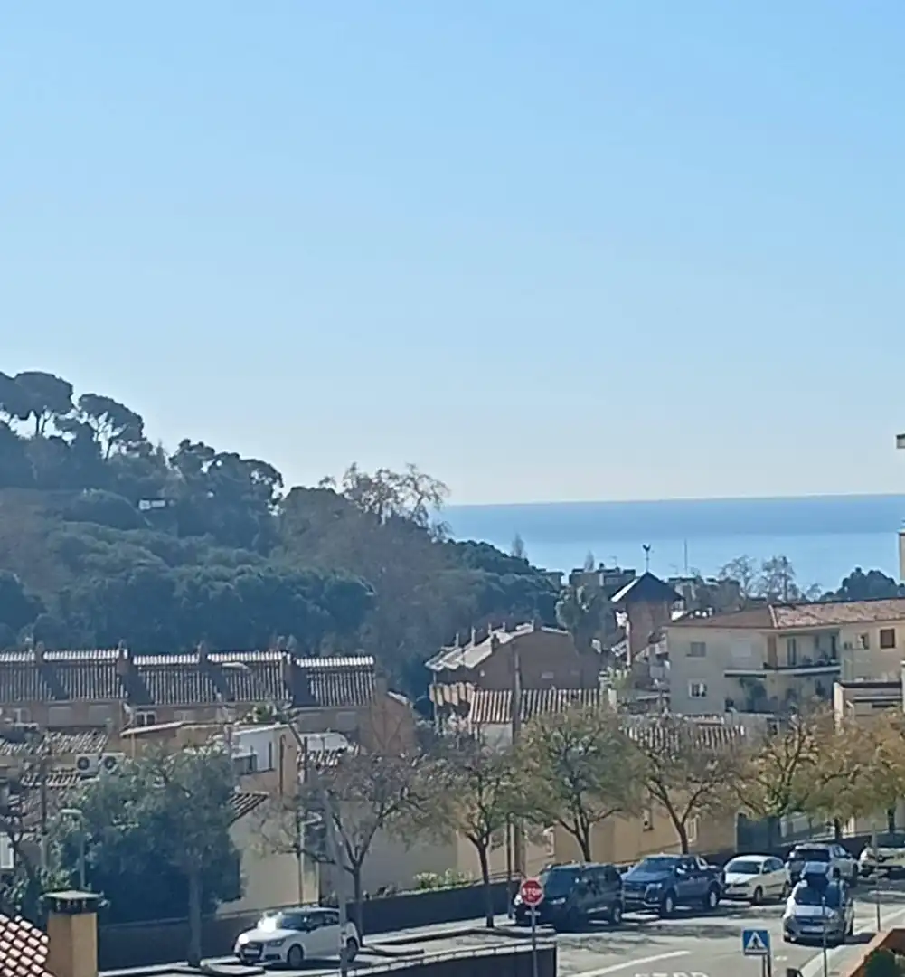 Vista exterior de Casa adosada en venda en Sant Andreu de Llavaneres amb Aire condicionat, Calefacció i Jardí privat