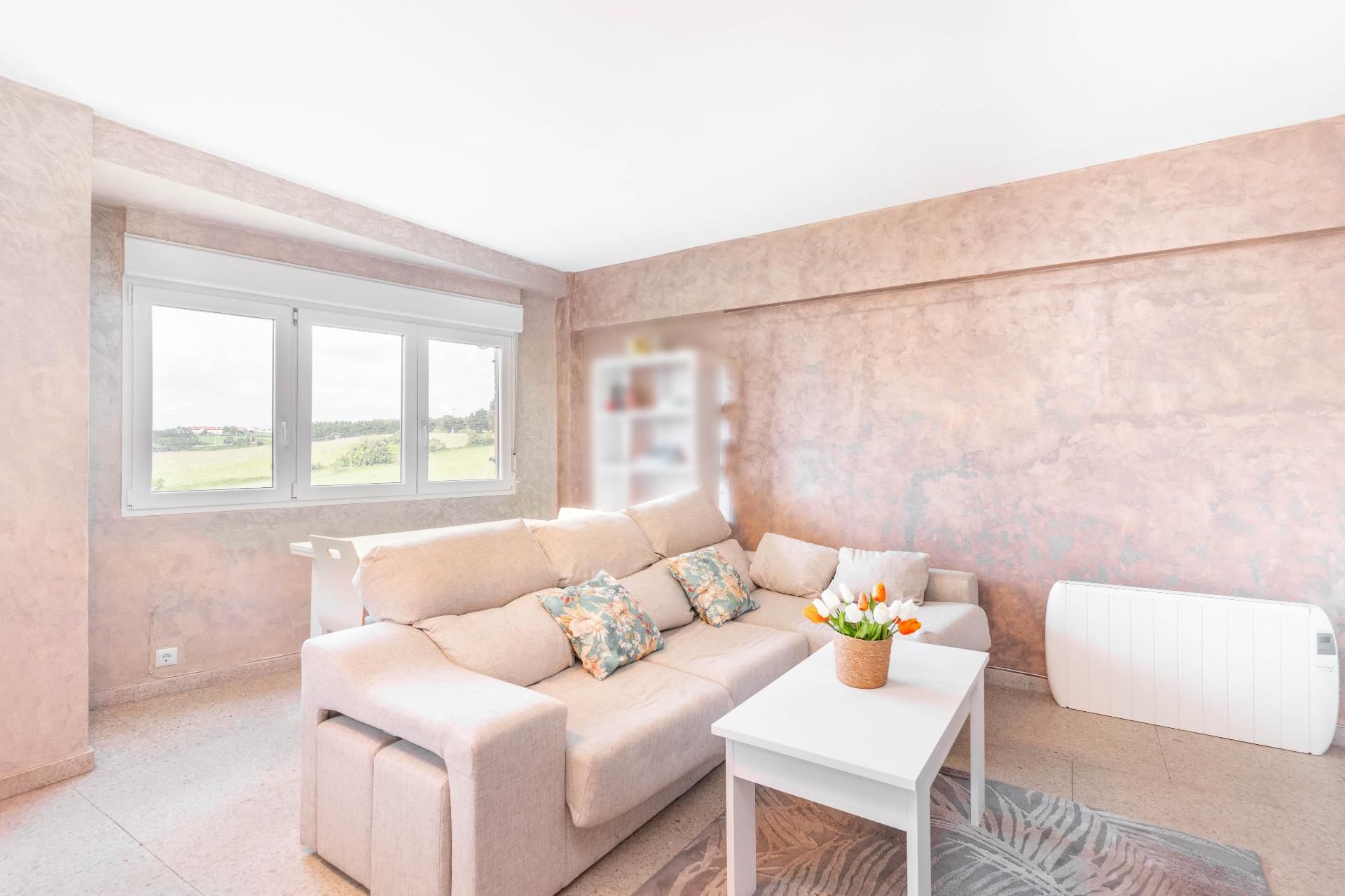 Living room of Flat for sale in Carreño  with Heating, Private garden and Terrace